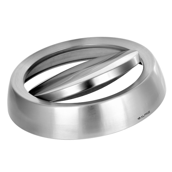 Alpine Industries Trash Can, Stainless Steel Brushed, Stainless Steel/Plastic - ALP470-65L-1-R-T-CO