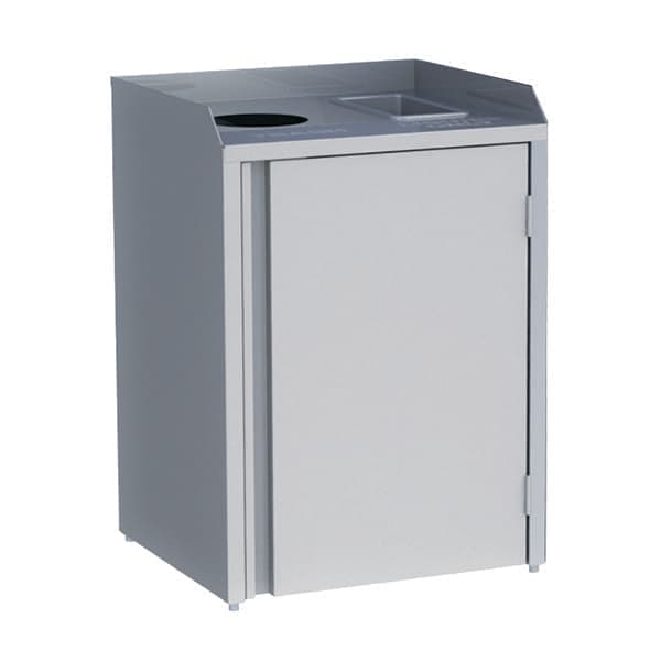 Lakeside 23 gal Recycling Bin, Stainless Steel - 3312