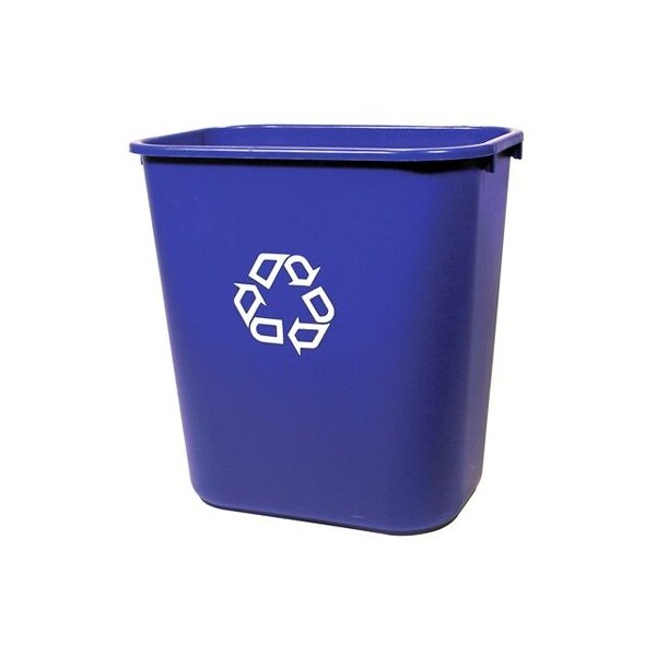 Rubbermaid Commercial 28QT BLU Recycl Waste - FG295673BLUE