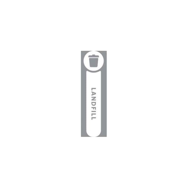 Rubbermaid Commercial Rubbermaid Waste Stream Label Landfill Kit for Slim Jim - 1992437 - 1992437