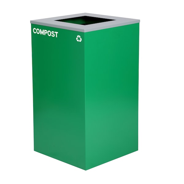 Alpine Industries 58-Gallon 2-Stream Black Steel-Green Compost Bin Station - ALP4450-BLK-KIT9