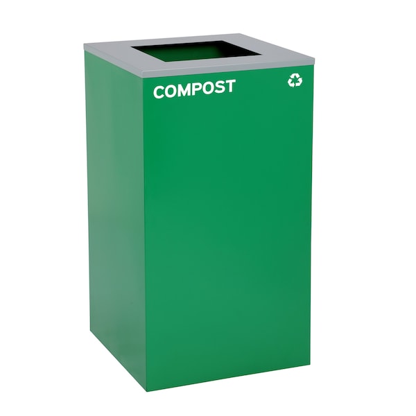 Alpine Industries 58-Gallon 2-Stream Black Steel-Green Compost Bin Station - ALP4450-BLK-KIT9
