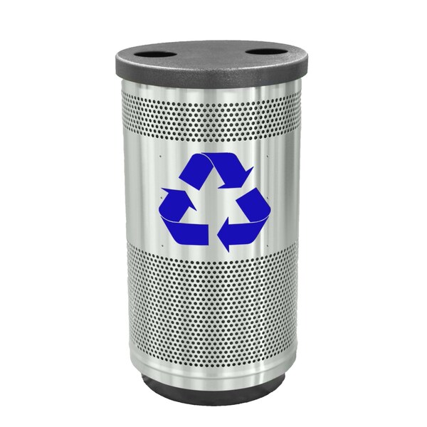 Witt Industries 35 gal Round Stainless Steel, Stainless Steel - SC35P-02R-SS-FHH