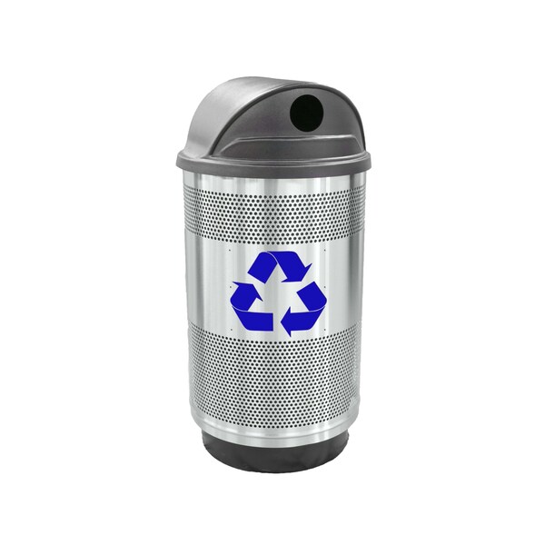 Witt Industries 55 gal Round Stainless Steel, Stainless Steel - SC55P-02R-SS-RHH