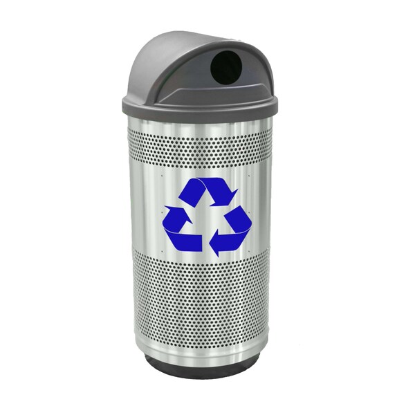 Witt Industries 35 gal Round Stainless Steel, Stainless Steel - SC35P-02R-SS-RHH
