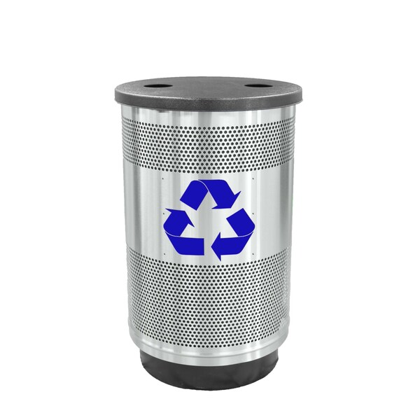 Witt Industries 55 gal Round Stainless Steel, Stainless Steel - SC55P-02R-SS-FHH