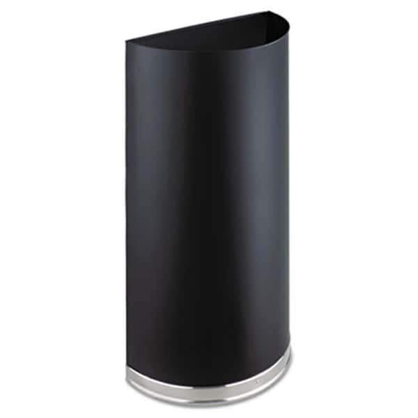 Pinpoint Half-Round Receptacle  Half-Round  Steel  12 .5 gal  Black - PI730189