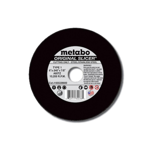 Rueda de corte Metabo 5" x 1/16" x 7/8" - A30R Original Slicer - 655733000