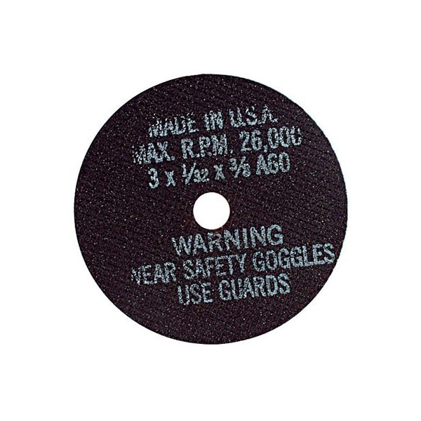 Ruedas de corte 3X1/32X3/8 de A E S Industries, paquete de 5 - AD3803