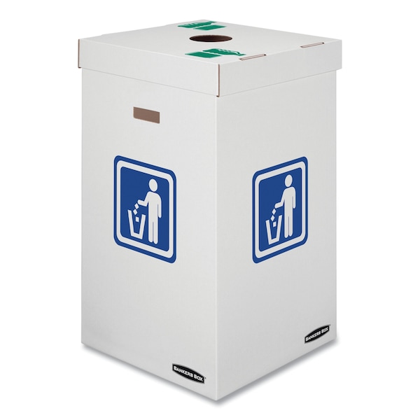 Bankers Box 42 gal Recycling Bin, Corrugated Cardboard - 7320101