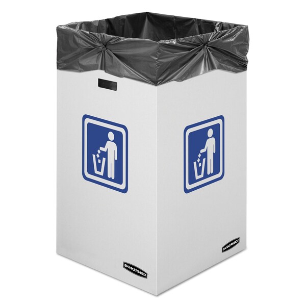 Bankers Box 42 gal Recycling Bin, Corrugated Cardboard - 7320101