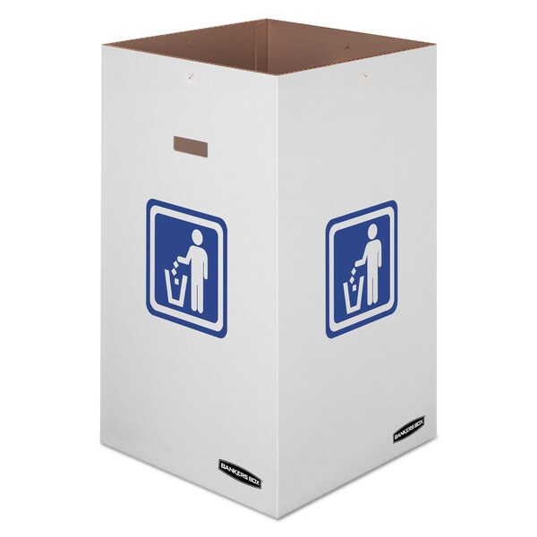 Bankers Box 42 gal Recycling Bin, Corrugated Cardboard - 7320101