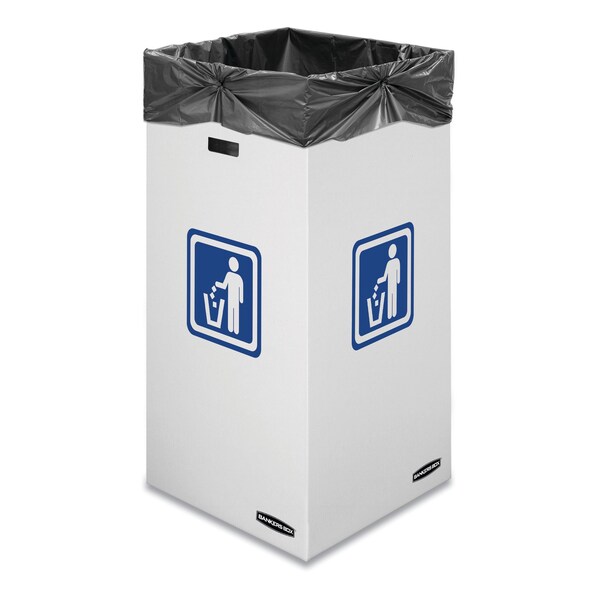 Bankers Box 50 gal Recycling Bin, Corrugated Cardboard - 7320201