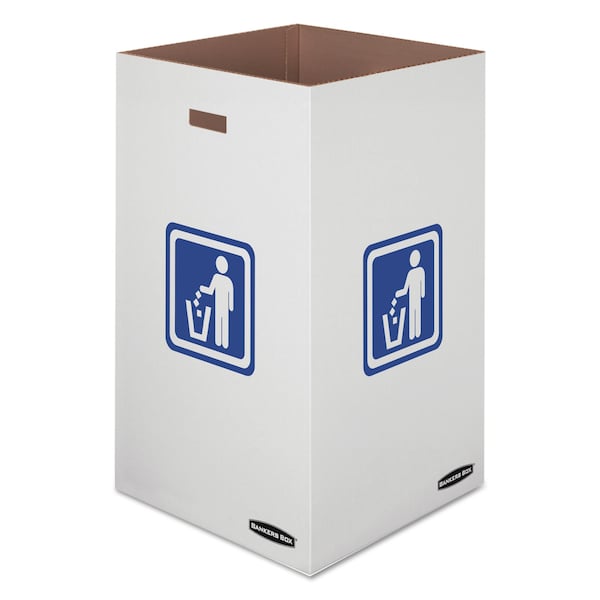 Bankers Box 50 gal Recycling Bin, Corrugated Cardboard - 7320201