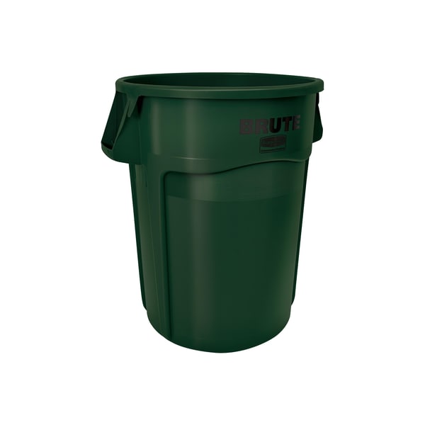 Rubbermaid Commercial Recycling Container, 44 gal., 31x24", , Green, Plastic - RUB186CG
