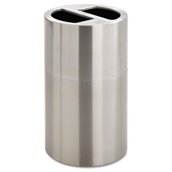 Pinpoint Dual Recycling Receptacle  30 gal  Stainless Steel - PI734352