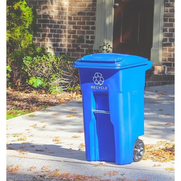 Toter CAN RECYCLE 2 WHEEL BLUE 32GA - 79232-R2705