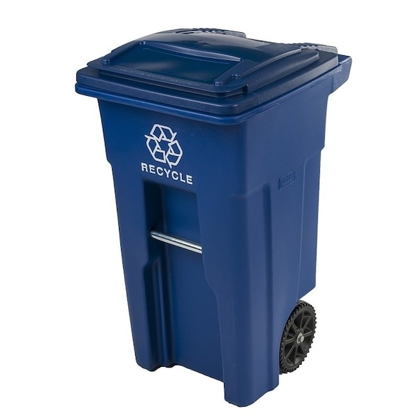 Toter CAN RECYCLE 2 WHEEL BLUE 32GA - 79232-R2705