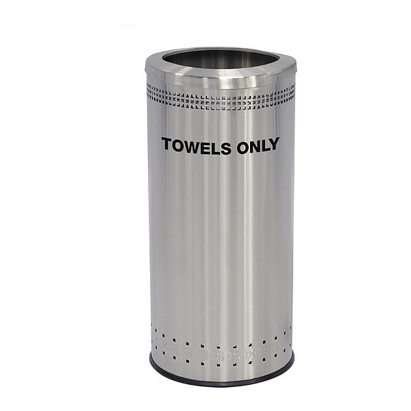 Commercial Zone Products 25 gal Recycling Bin, Stainless Steel - 78282999