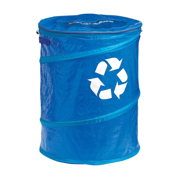 Coghlans Coghlan's Pop-Up Blue Recycle Bin 24 in. H X 19 in. W X 1.000 in. L 1 pk - 1715