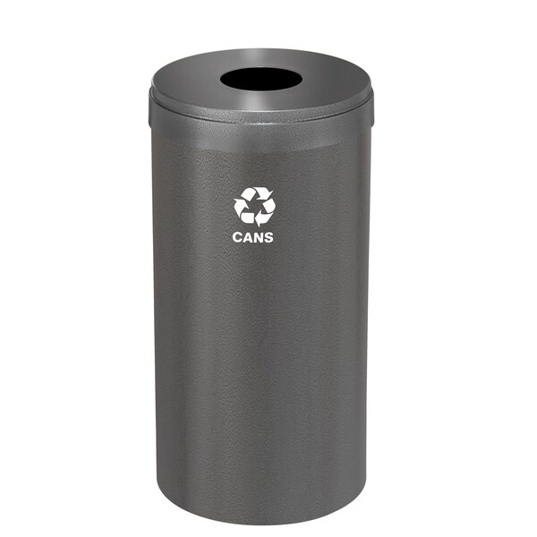 Glaro 23 gal Round Recycling Bin, Silver Vein - B-1542SV-SV-B4