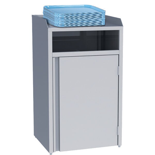 Lakeside 35 gal Recycling Bin, Stainless Steel - 4310