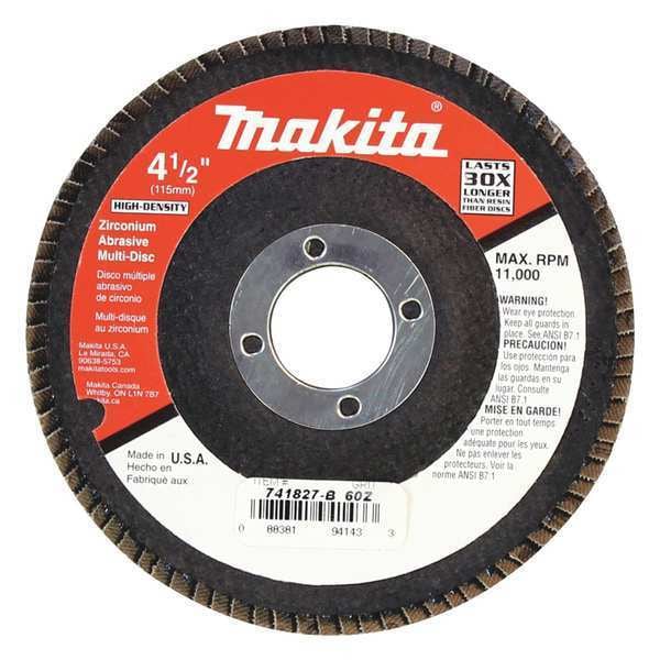 Disco Multi de Makita, 60 granos, Para 9503BHZ, 4.5", Paquete de 10 - 741827-B-10