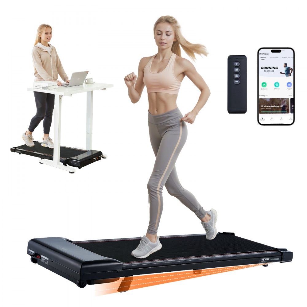VEVOR Walking Pad Under Desk Incline Treadmill for Home Office Working Jogging - ZBJKPDDJ0638JZ5Y8V1