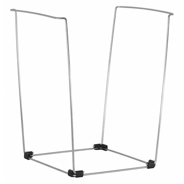Bag Buddy Bag Holder, For 30 gal and 33 gal Bag, 16 in L 14 in W 23 in H, Steel, Silver - BB99191