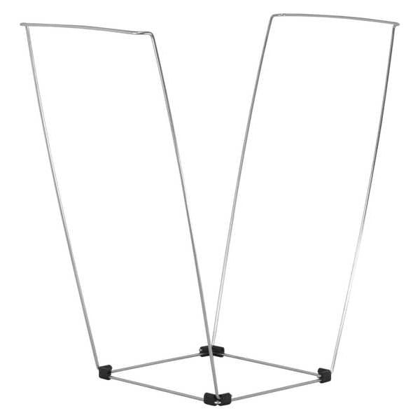 Bag Buddy Bag Holder, For 39 gal and 44 gal Bag, 16 in L 14 in W 30 in H, Steel, Silver - BB99194