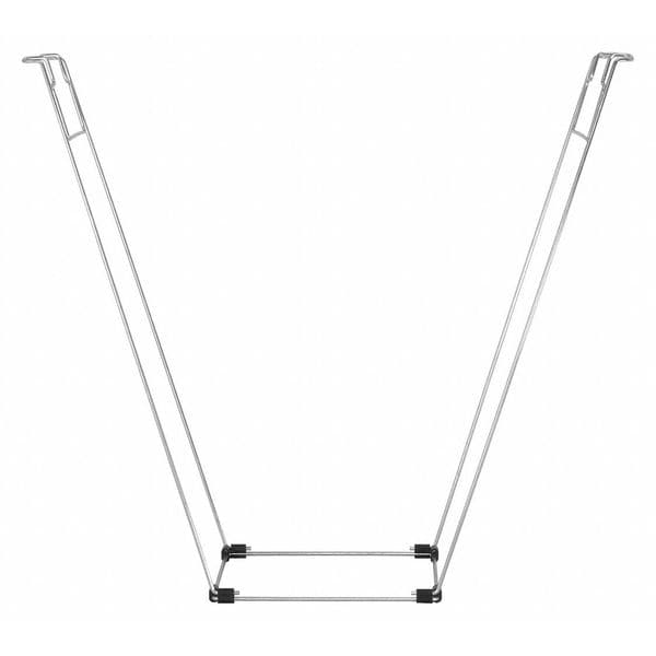 Bag Buddy Bag Holder, For 55 gal Contractor Bags or 30 gal Kraft Yard Bags, 16 in L, Steel, Silver - BB99196