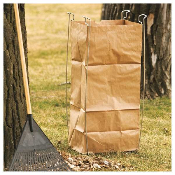 Bag Buddy Bag Holder, For 55 gal Contractor Bags or 30 gal Kraft Yard Bags, 16 in L, Steel, Silver - BB99196