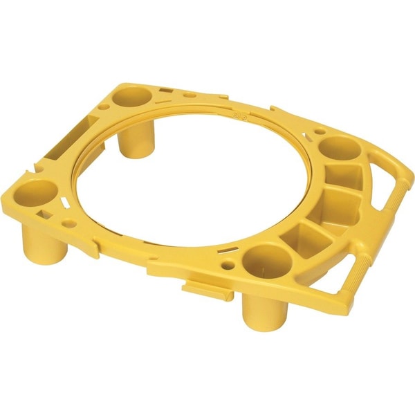 Rubbermaid Commercial Rim Caddy, 26-1/2"x32-1/2"x6-3/4", Yellow - RCP9W8700YW