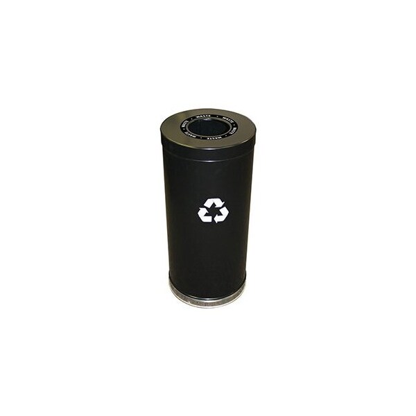 Witt Industries 15 gal Round Black, Metal - 15RTBK-1H