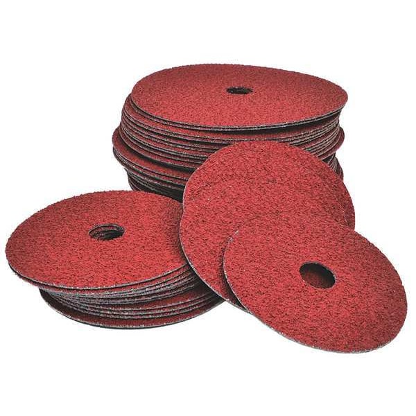Disco de fibra Arc Abrasives, 9-1/8 pulgadas, 50 granos, color café - 36936