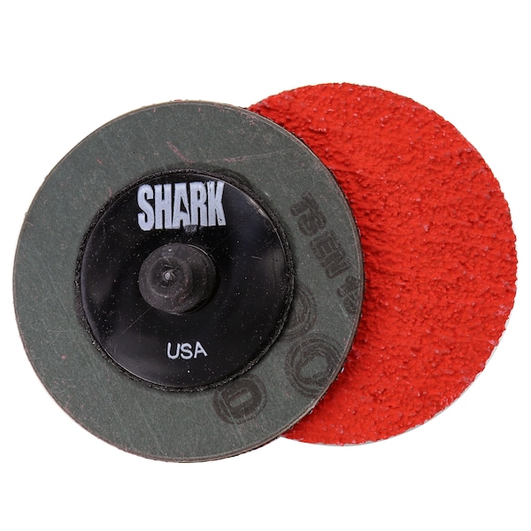 Industrias Shark 2" Rojo Cerámico 50 Grit Mini Molienda - Paquete de 10 - 13048