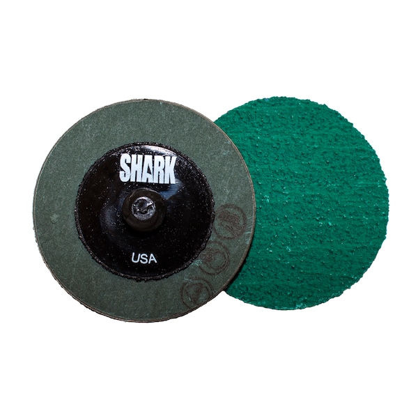 Industrias Shark 2" Verde Zirconia 36 Grano Mini Rectificado - Paquete de 10 - 13045