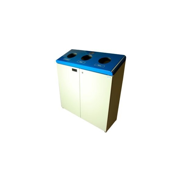 Frost Products Ltd Frost Free Standing Three Stream Recycling Station, Blue/Gray - 316