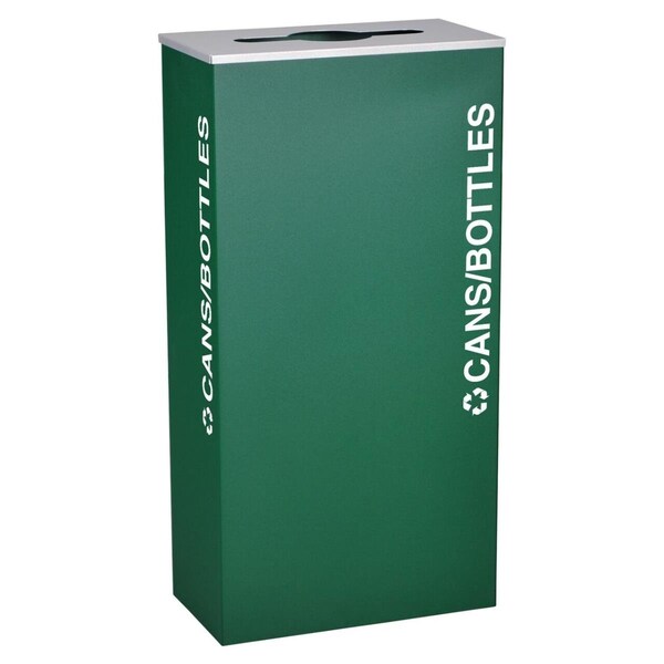 Ex-Cell Kaiser Ex-Cell Kaiser RC-KD17-C EGX Rectangular 17 GallonRecycling Receptacle; Emerald Texture - RC-KD17-C EGX