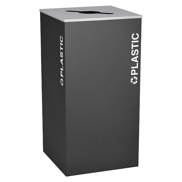 Ex-Cell Kaiser Ex-Cell Kaiser RC-KD36-PL BLX 36 Gallon Paper Recycling Bin; Black - RC-KD36-PL BLX