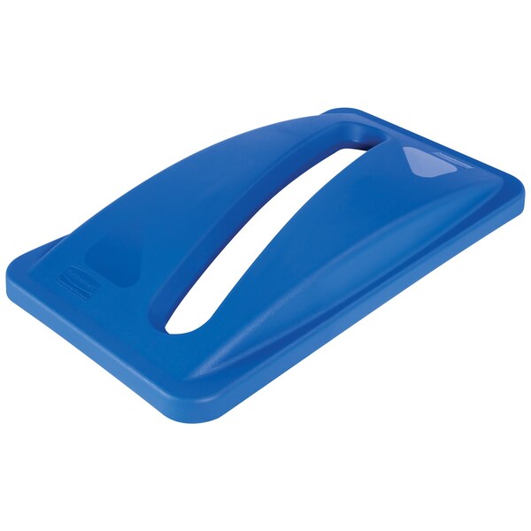 Slim Jim Rubbermaid Paper Recycling Lid -23 Gallon, Blue - RUB138SLBLU