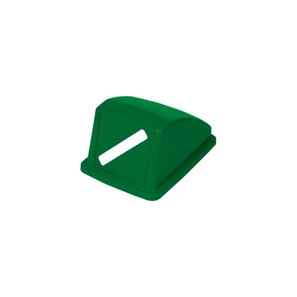 Global Equipment Recycling Paper Lid Green - GX-001CL-2