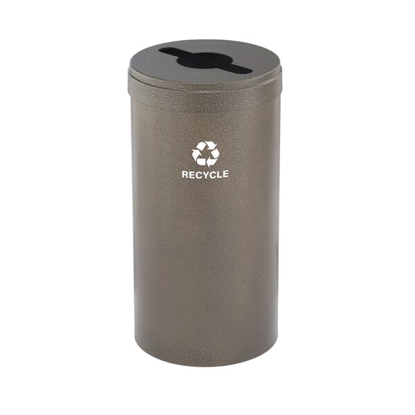 Glaro 23 gal Round Recycling Bin, Bronze Vein - M-1542BV-BV-M5