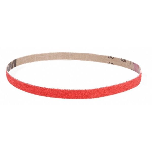 Banda abrasiva Vsm, 100 grano, cerámica, 1x12", paquete de 10, recubierta, 1" de ancho, 12" de largo, 100 grano, fino, cerámica, XK870X, rojo - 307829