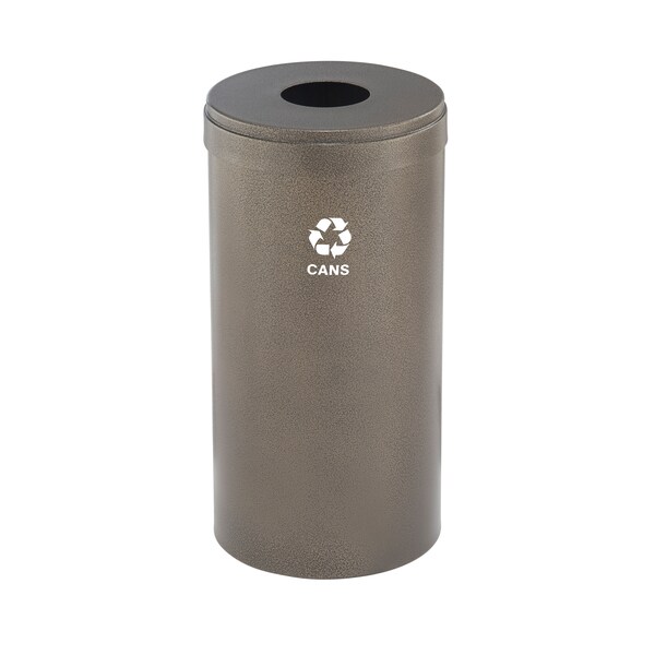Glaro 23 gal Round Recycling Bin, Bronze Vein - B-1542BV-BV-B4