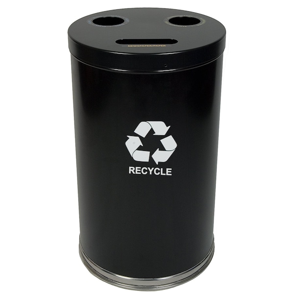 Witt Industries 34.5 gal Round Black, Metal - 18RTBK