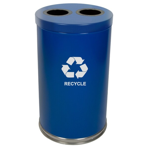 Witt Industries 31.5 gal Round Blue, Metal - 18RTBL-2H