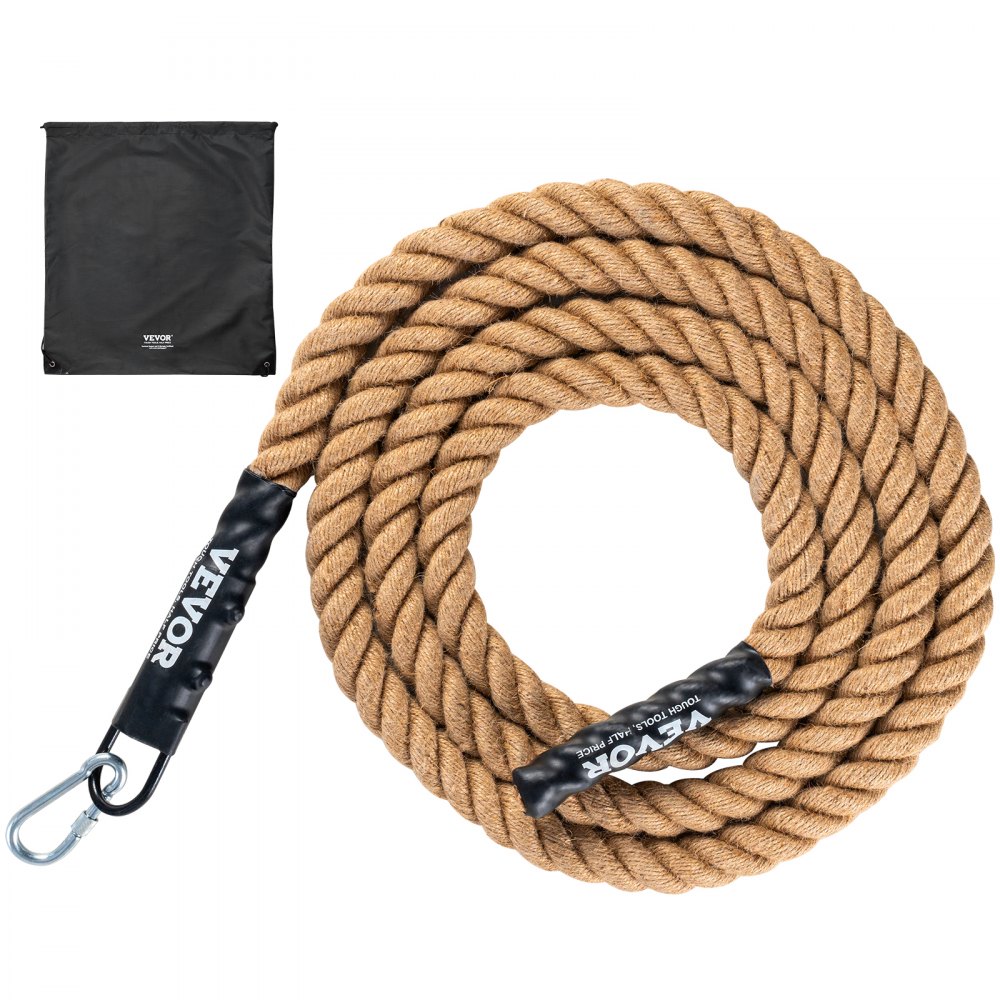 VEVOR 1.5"x15FT Gym Climbing Rope Fitness Strength Training Rope Home Exercise - ZYPYSZHM15YCGUB37V0