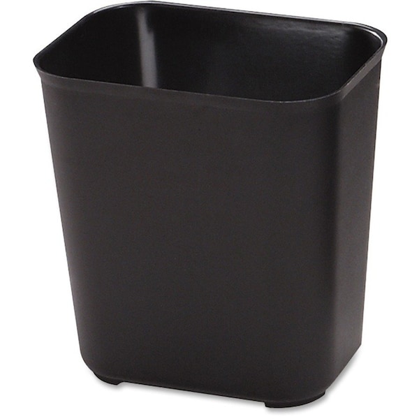 Rubbermaid Commercial 7 gal 28 Quart Fire Resistant Wastebasket, Black, Thermoset Polyester - RCP254300BK