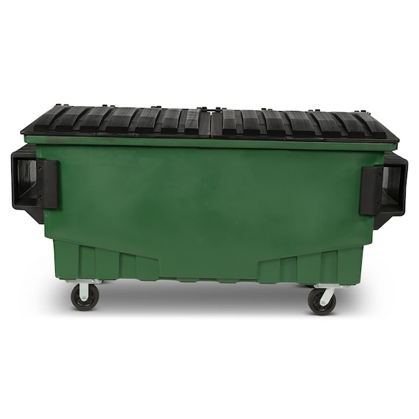 Toter Front Load Container, 1 Cubic Yard 750 lbs. Cap., Waste Green - FR010-00925